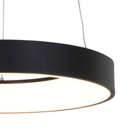 Hanglamp Ringlede 2695ZW Zwart rond 48 cm