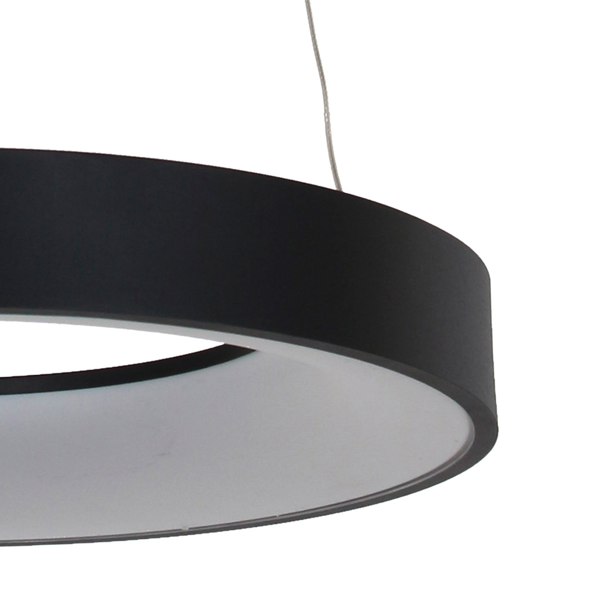 Hanglamp Ringlede 2695ZW Zwart rond 48 cm