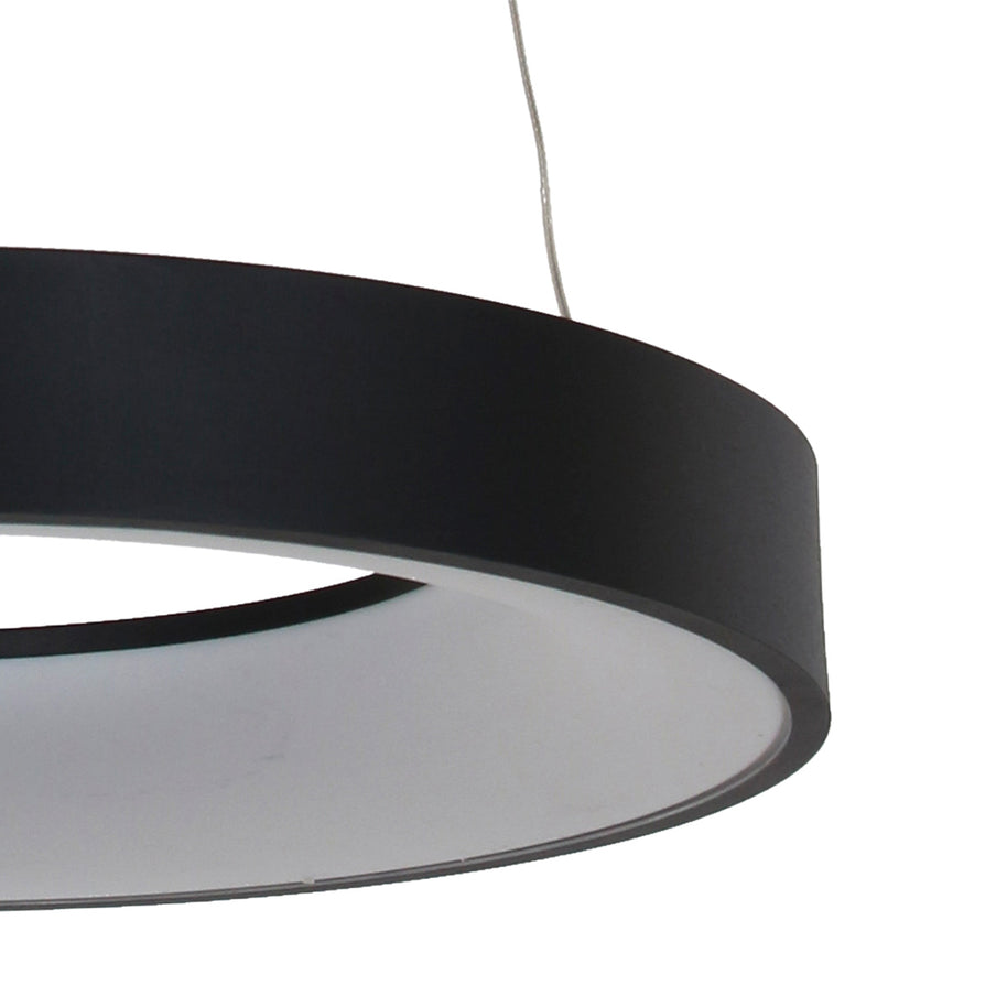 Hanglamp Ringlede 2695ZW Zwart rond 48 cm