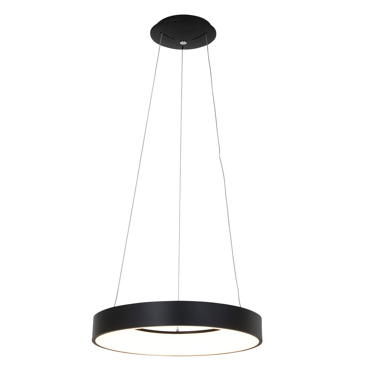 Hanglamp Ringlede 2695ZW Zwart rond 48 cm