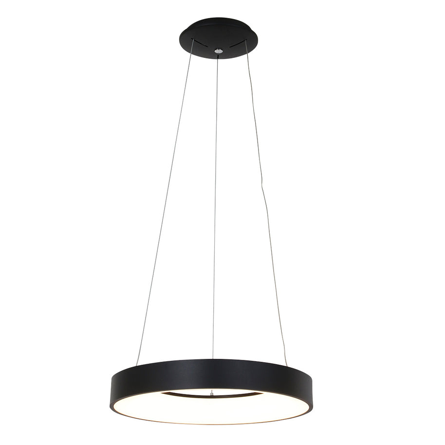 Hanglamp Ringlede 2695ZW Zwart rond 48 cm