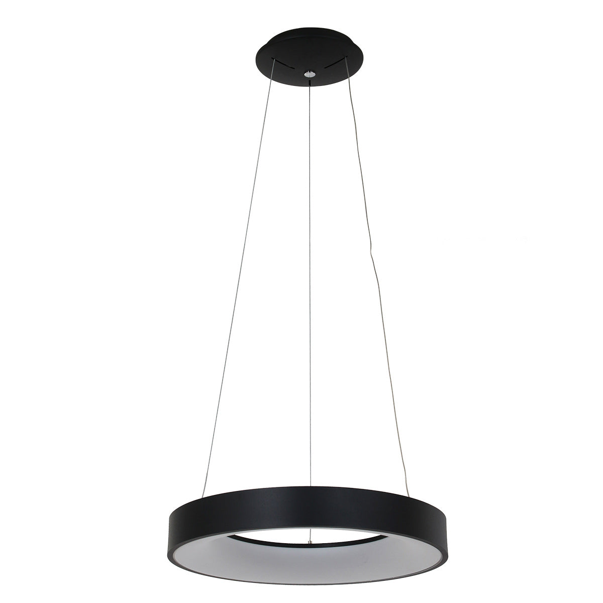 Hanglamp Ringlede 2695ZW Zwart rond 48 cm
