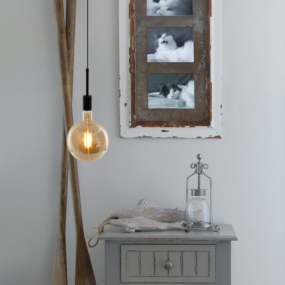 Hanglamp Minimalics 2701ZW Zwart met E27 fitting