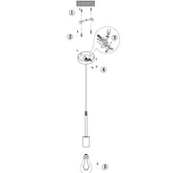 Hanglamp Minimalics 2701ZW Zwart met E27 fitting