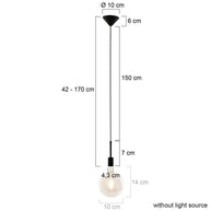 Hanglamp Minimalics 2701ZW Zwart met E27 fitting