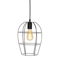 Hanglamp Minimalics 2705ZW Zwart – Stijlvol open design met E27 fitting