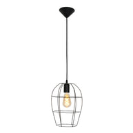 Hanglamp Minimalics 2705ZW Zwart – Stijlvol open design met E27 fitting