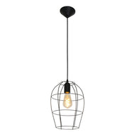 Hanglamp Minimalics 2705ZW Zwart – Stijlvol open design met E27 fitting
