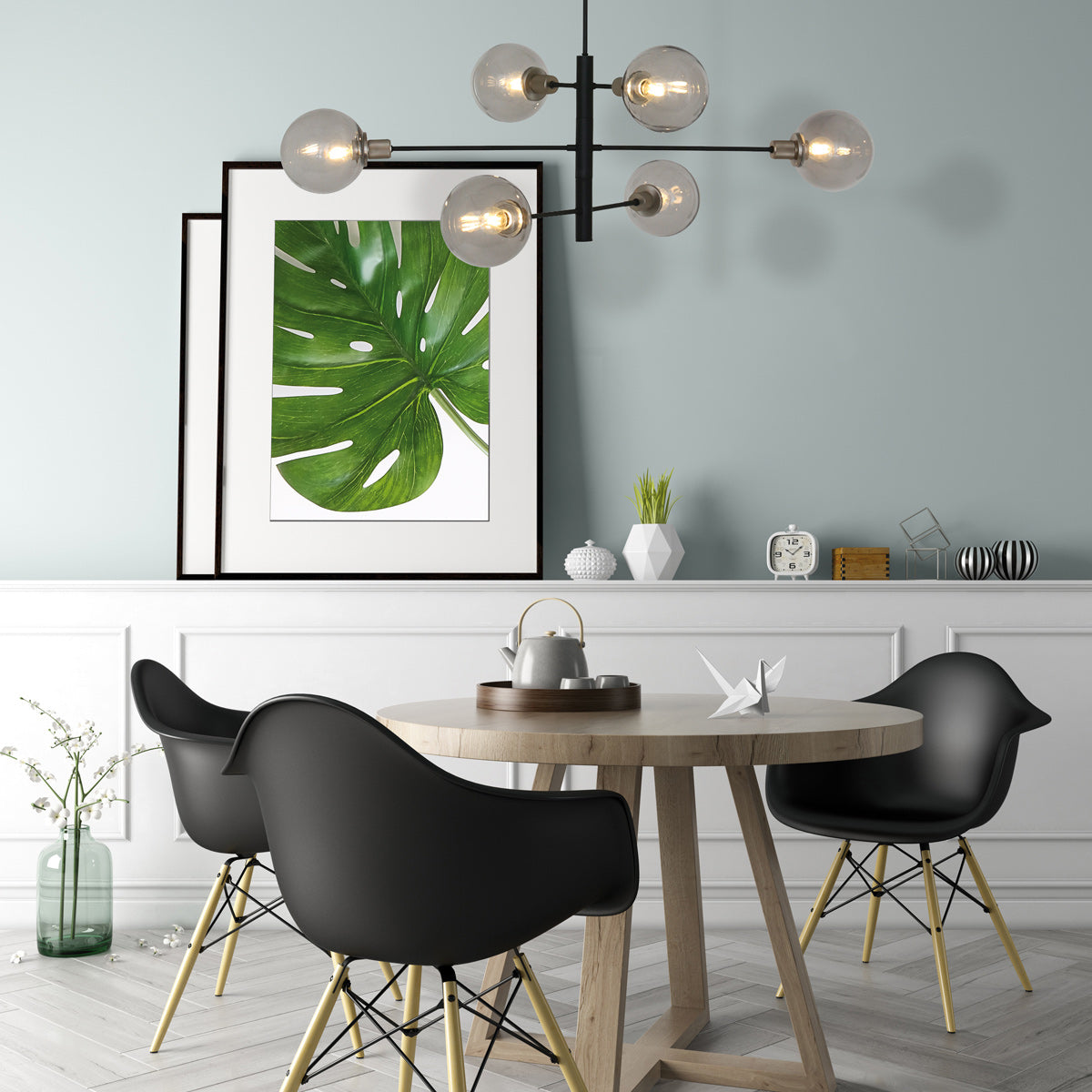 Hanglamp Constellation 2709ZW Zwart draaibaar E14 fitting