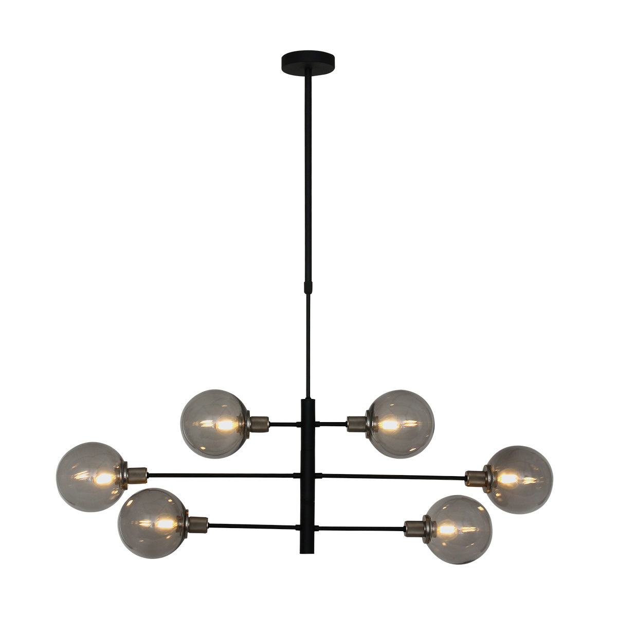 Hanglamp Constellation 2709ZW Zwart draaibaar E14 fitting