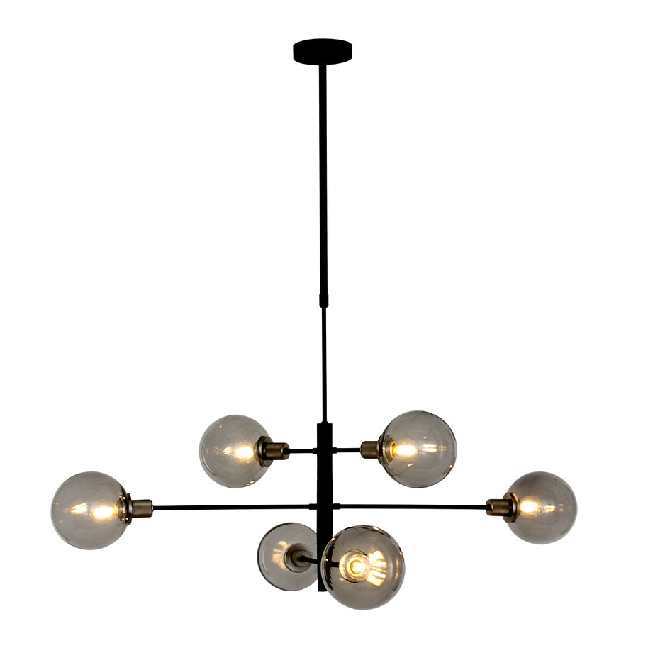 Hanglamp Constellation 2709ZW Zwart draaibaar E14 fitting