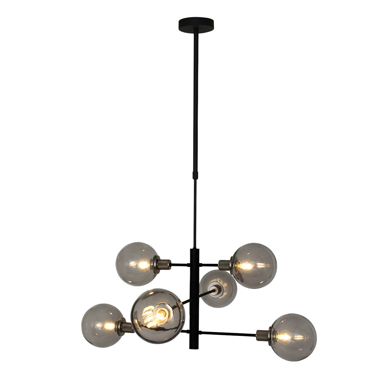 Hanglamp Constellation 2709ZW Zwart draaibaar E14 fitting