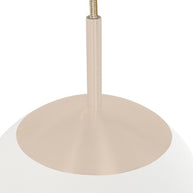 Hanglamp Bollique 2730CR crème 5-lichts designlamp met mat-wit glas