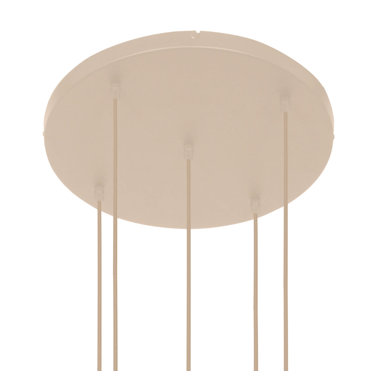 Hanglamp Bollique 2730CR crème 5-lichts designlamp met mat-wit glas