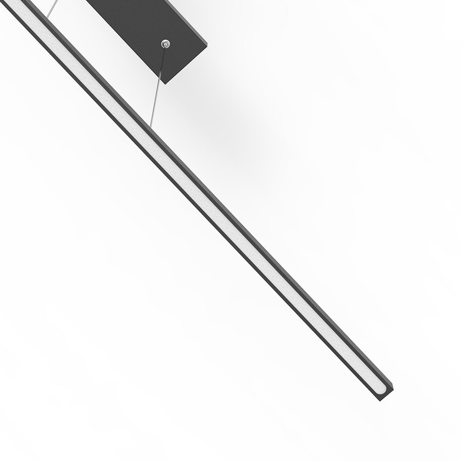 Minimalistische zwarte hanglamp Danske 2745ZW 2000 lumen