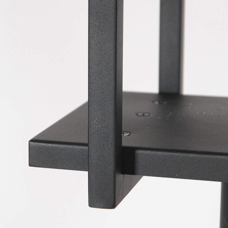 Zwarte hanglamp Buckley 2983ZW met plateau en 4 x E27-fitting