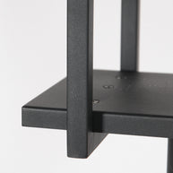Zwarte hanglamp Buckley 2983ZW met plateau en 4 x E27-fitting