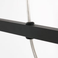 Zwarte hanglamp Buckley 2983ZW met plateau en 4 x E27-fitting