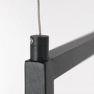 Zwarte hanglamp Buckley 2983ZW met plateau en 4 x E27-fitting