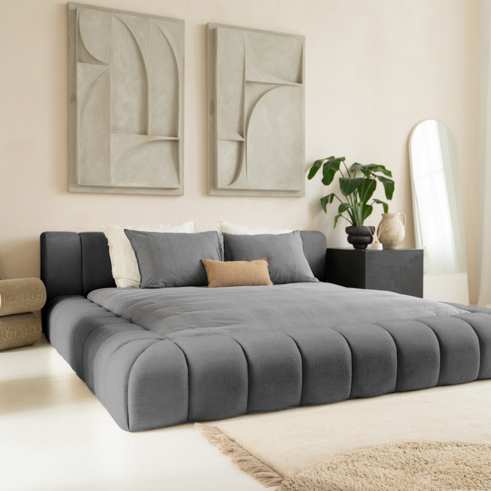 Designbed Adore Classic 180x200 Antraciet - Zonder Matras