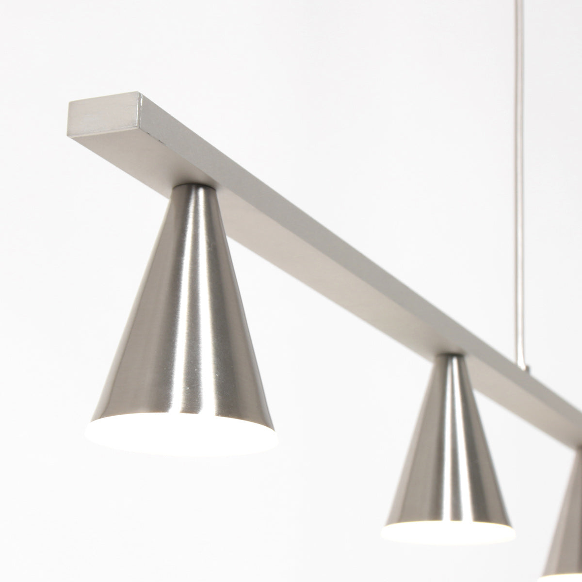 Hanglamp Vortex 3066ST staal 5-lichts instelbare lichtkleur