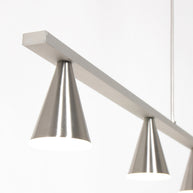 Hanglamp Vortex 3066ST staal 5-lichts instelbare lichtkleur