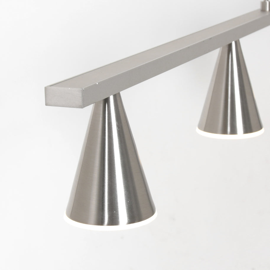 Hanglamp Vortex 3066ST staal 5-lichts instelbare lichtkleur