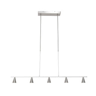 Hanglamp Vortex 3066ST staal 5-lichts instelbare lichtkleur