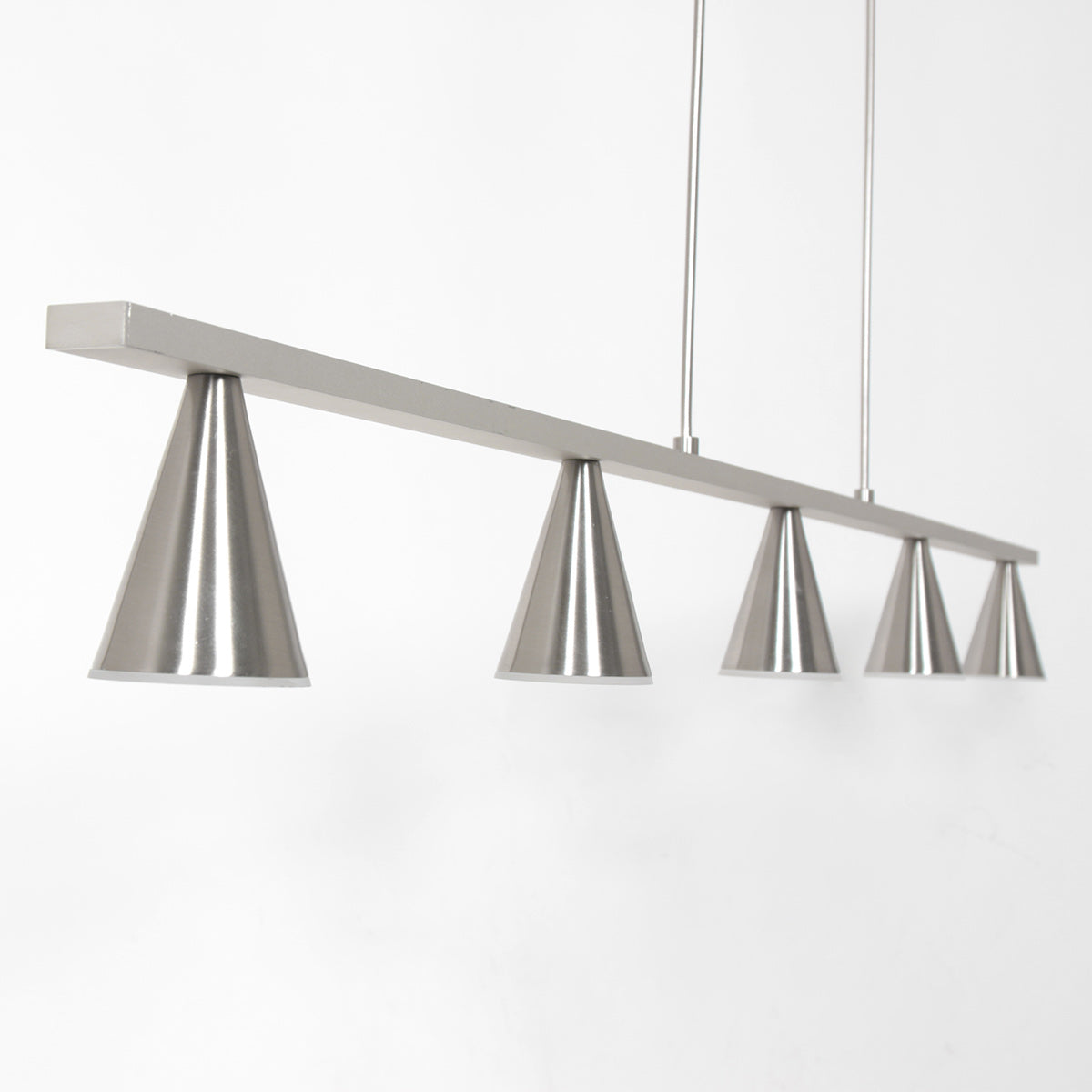 Hanglamp Vortex 3066ST staal 5-lichts instelbare lichtkleur