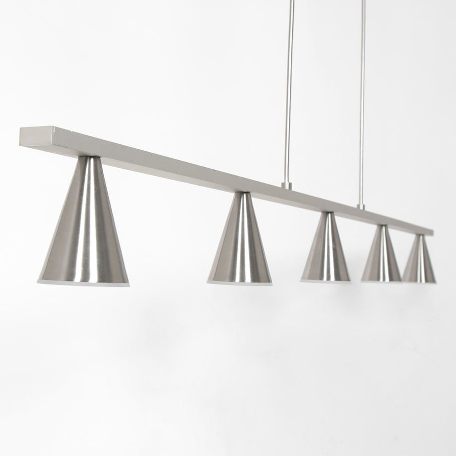 Hanglamp Vortex 3066ST staal 5-lichts instelbare lichtkleur