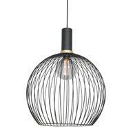 Hanglamp Aureole 3068ZW zwarte draadlamp met E27-fitting Ø45