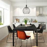 Hanglamp Aureole 3068ZW zwarte draadlamp met E27-fitting Ø45