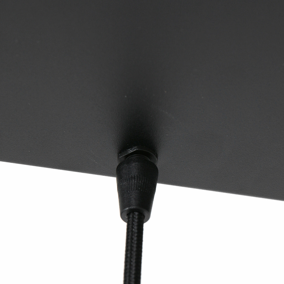 Hanglamp Reflexion 3078ZW zwarte 5-lichts lamp met smokeglas
