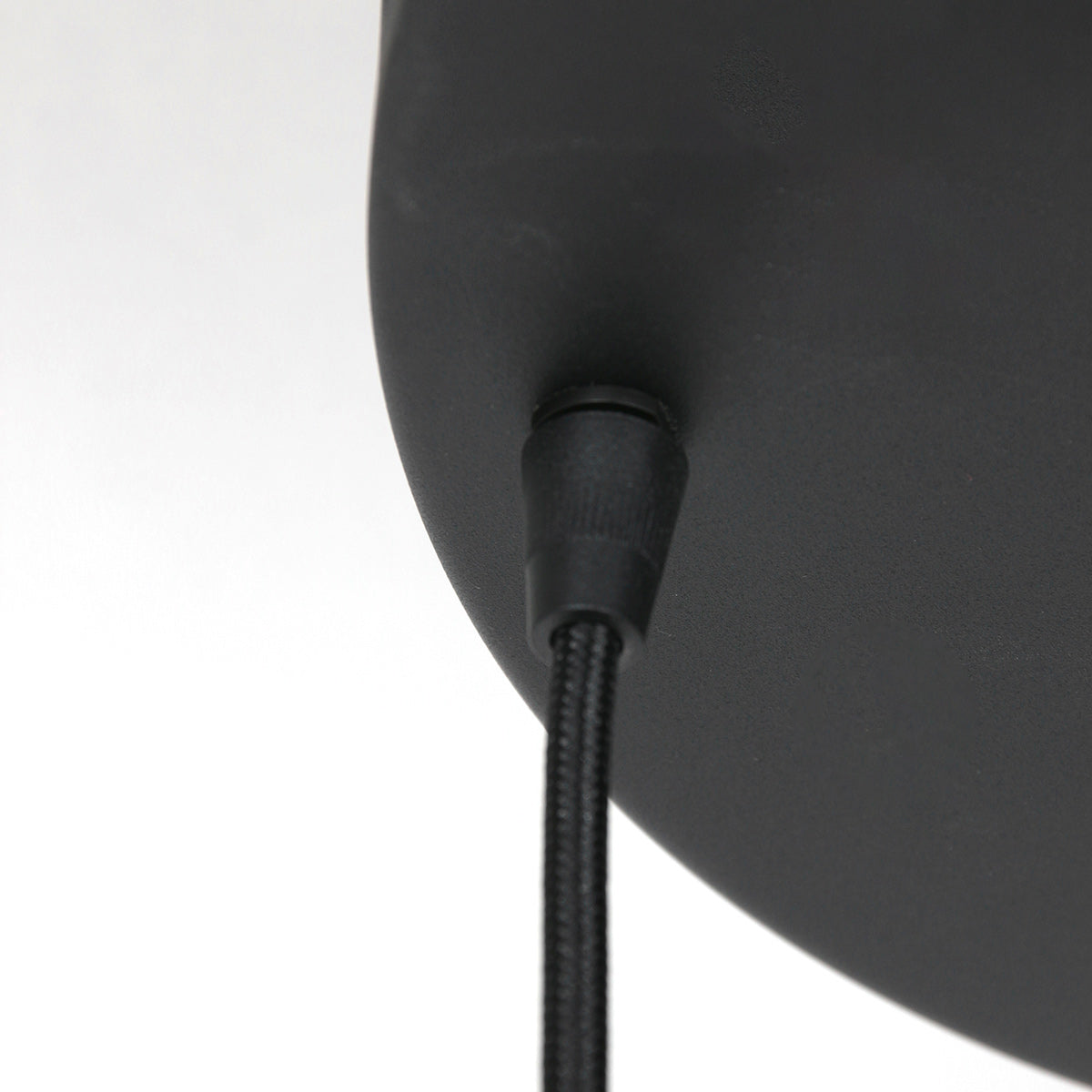 Hanglamp Reflexion 3079ZW zwarte 3-lichts videolamp met smokeglas