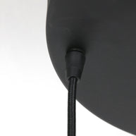 Hanglamp Reflexion 3079ZW zwarte 3-lichts videolamp met smokeglas