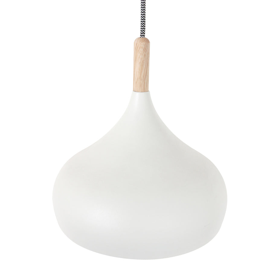Hanglamp Bjorr 3099W – witte 3-lichtslamp met Scandinavische charme