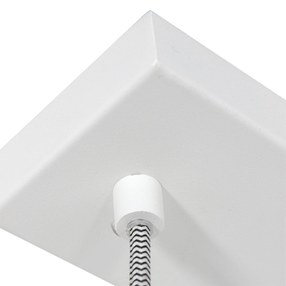 Hanglamp Bjorr 3099W – witte 3-lichtslamp met Scandinavische charme