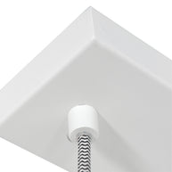 Hanglamp Bjorr 3099W – witte 3-lichtslamp met Scandinavische charme
