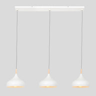 Hanglamp Bjorr 3099W – witte 3-lichtslamp met Scandinavische charme