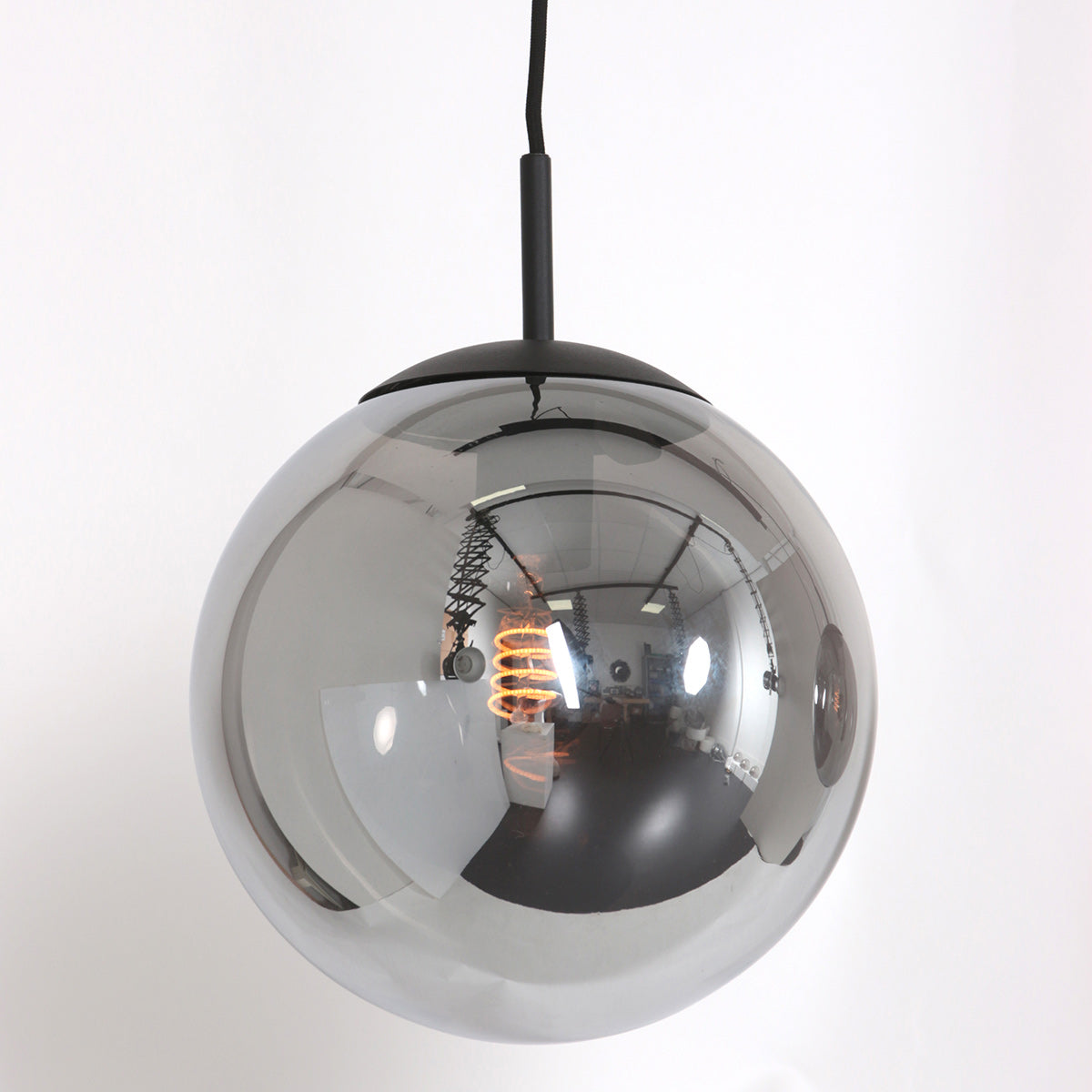 Hanglamp Bollique New 3122ZW zwart 3-lichts E27-fitting
