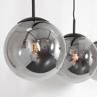 Hanglamp Bollique New 3122ZW zwart 3-lichts E27-fitting