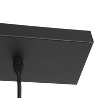 Hanglamp Bollique New 3122ZW zwart 3-lichts E27-fitting
