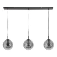 Hanglamp Bollique New 3122ZW zwart 3-lichts E27-fitting
