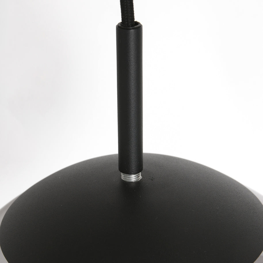 Hanglamp Bollique New 3122ZW zwart 3-lichts E27-fitting