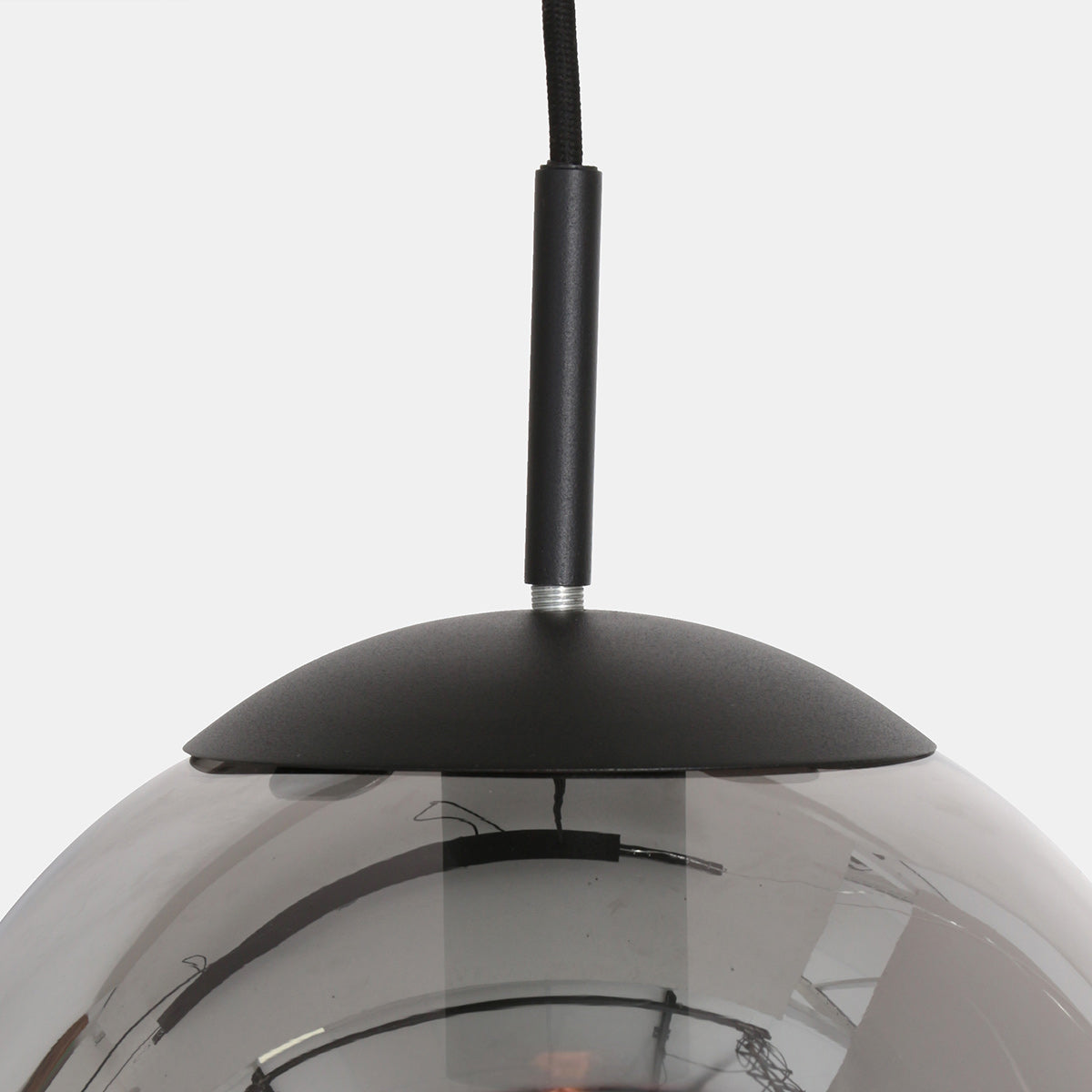 Hanglamp Bollique New 3122ZW zwart 3-lichts E27-fitting