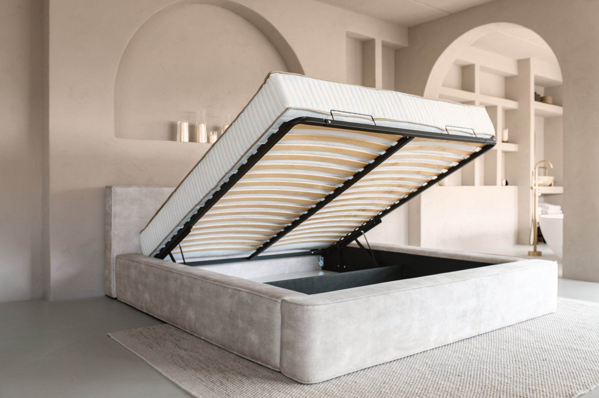 Designbed Adore Element 180 x 200 cm Beige - met matras