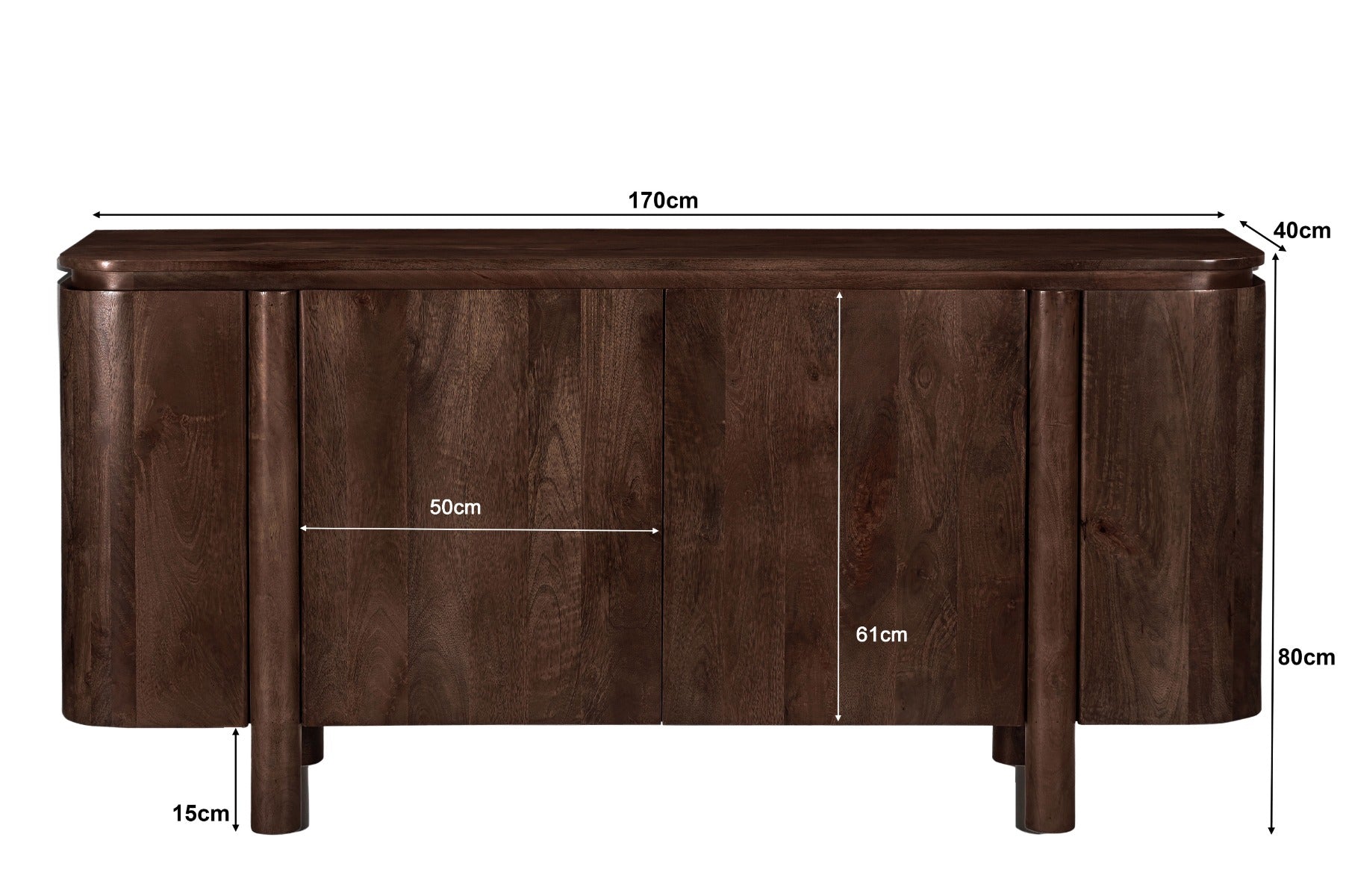 Salano Bruin 170 cm