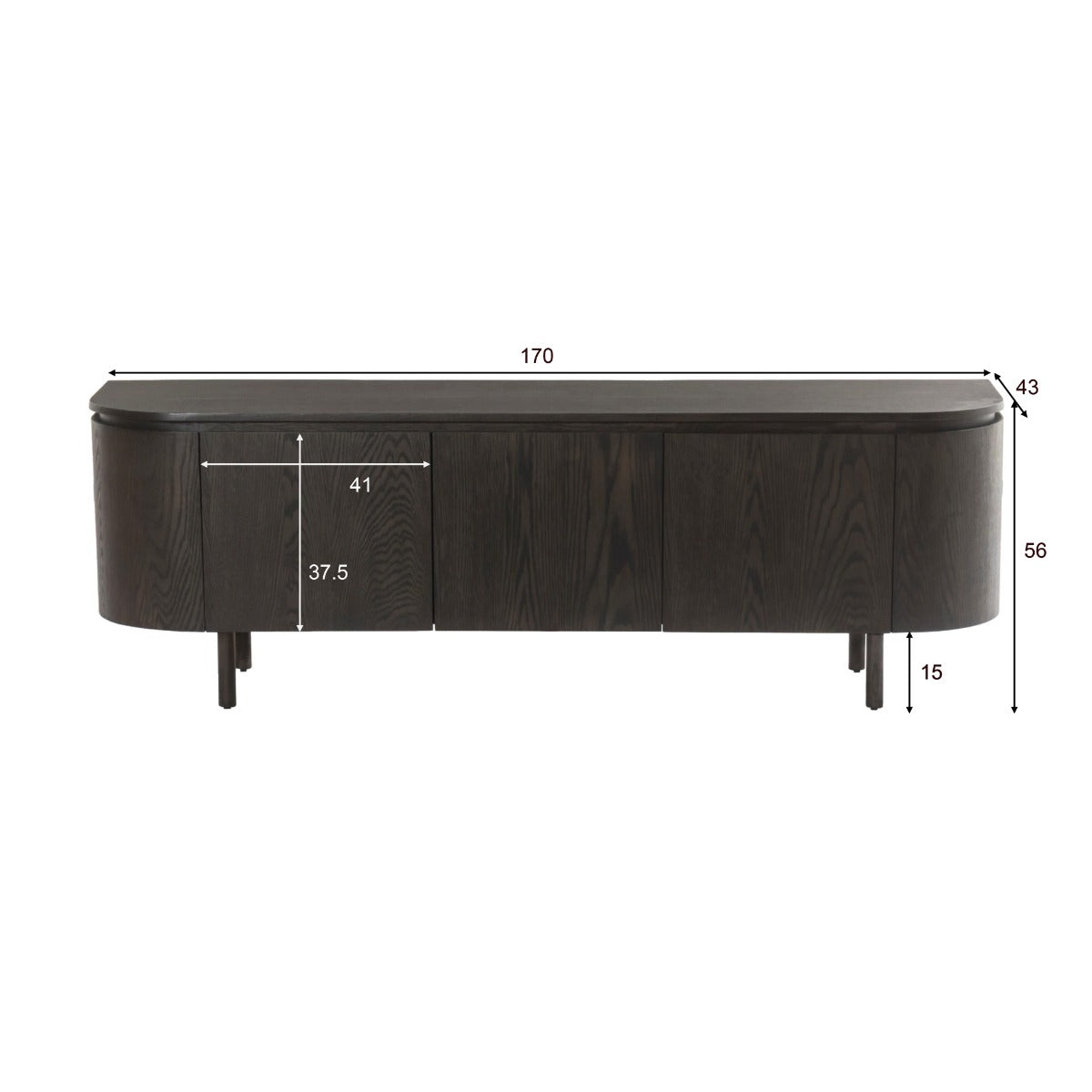 Tobago Espresso 170 cm