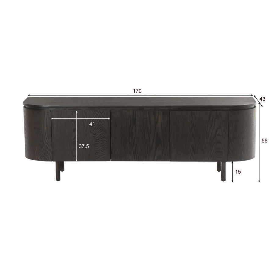 Tobago Espresso 170 cm