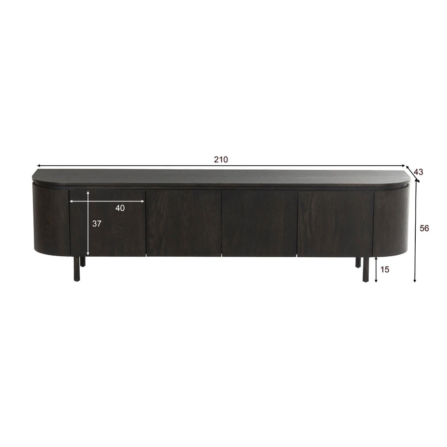 Tobago Espresso 210 cm